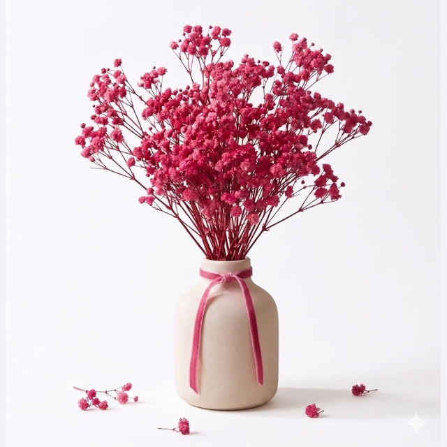 Preserved Baby's Breath Hot Pink
