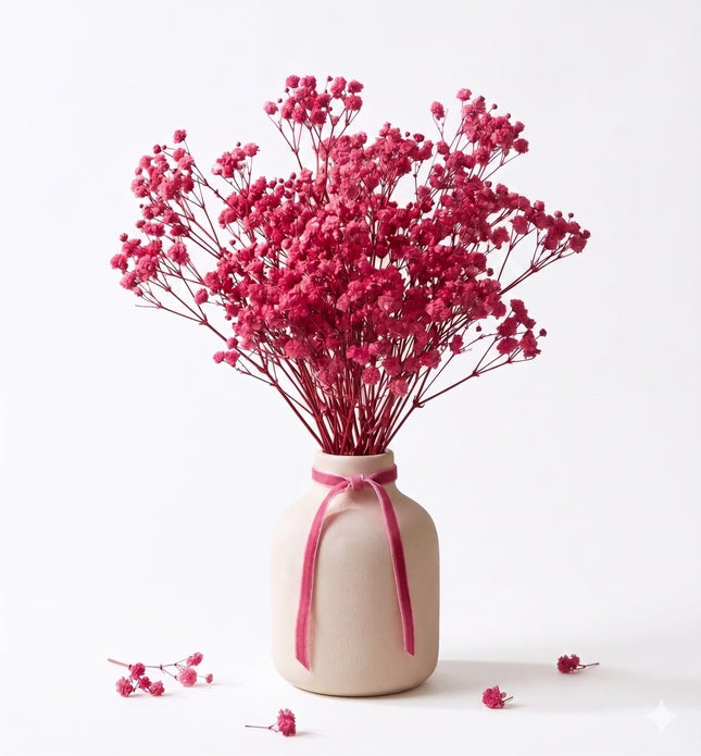 Preserved Baby's Breath Hot Pink - CocoBam