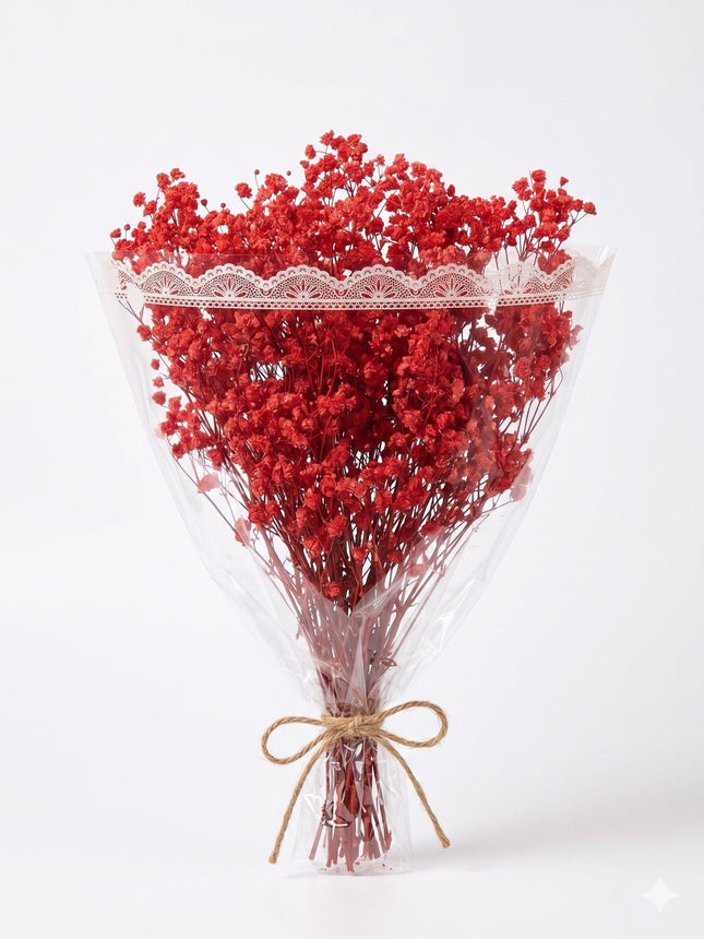 Preserved Baby's Breath Red - CocoBam