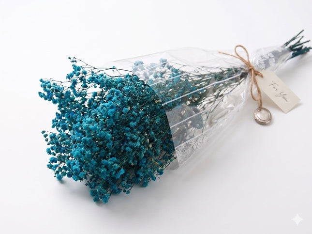 Preserved Baby's Breath Teal - CocoBam