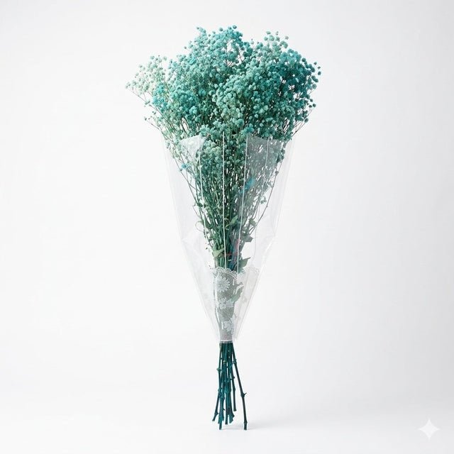 Preserved Baby's Breath – Teal Blue - CocoBam