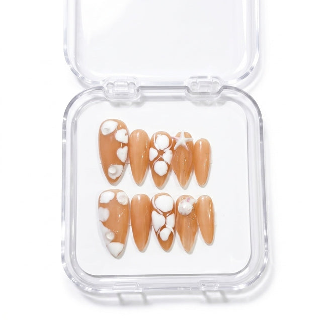 Seafoam Dream Handmade Press-On Nails S041
